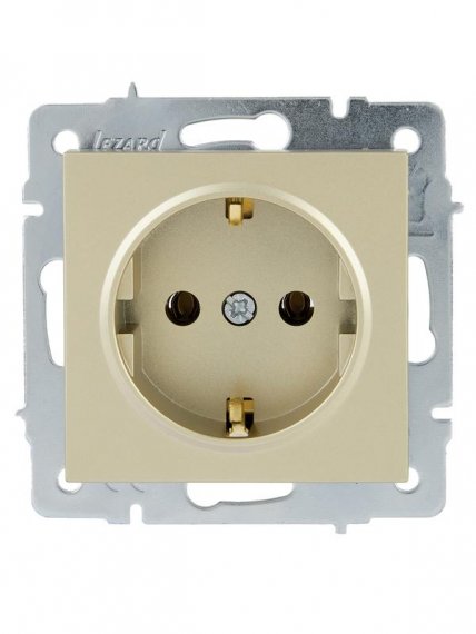 Фотография товара 'Lezard 742-3788-122 VESNA Розетка с/з керамика'