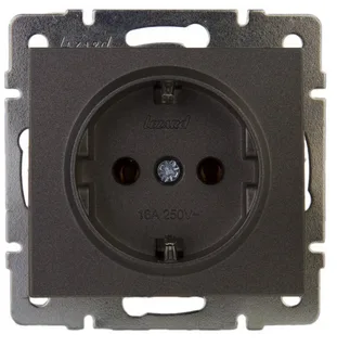 Фотография товара 'Lezard 703-4288-121 RAIN Розетка б/з керам. цв. черный бархат'