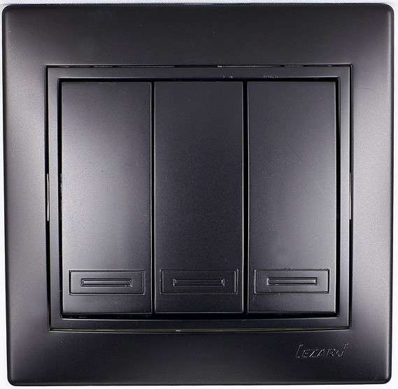 Фотография товара 'Lezard MIRA Выключатель тройной , 701-4242-109'