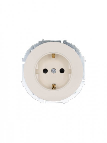 Фотография товара 'Lezard 743-9088-124B OSEN Розетка с защитой от детей ПБТ слоновая кость'