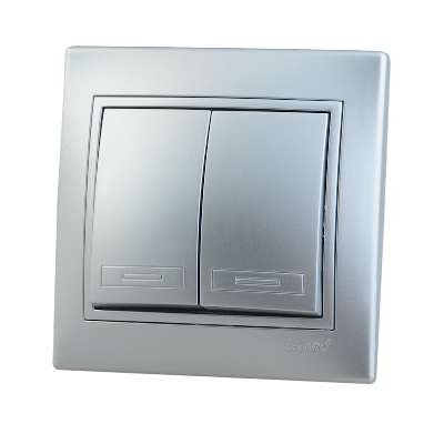 Фотография товара 'Lezard MIRA Выключатель двойной, 701-1010-101'