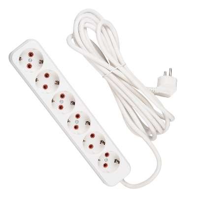 Фотография товара 'Lezard LILA Удлинитель с заземлением 6 входов 5 метров , 720-0605-601'