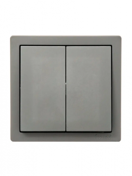 Фотография товара 'Lezard 752-3500-101 LETO Выключатель двойной'