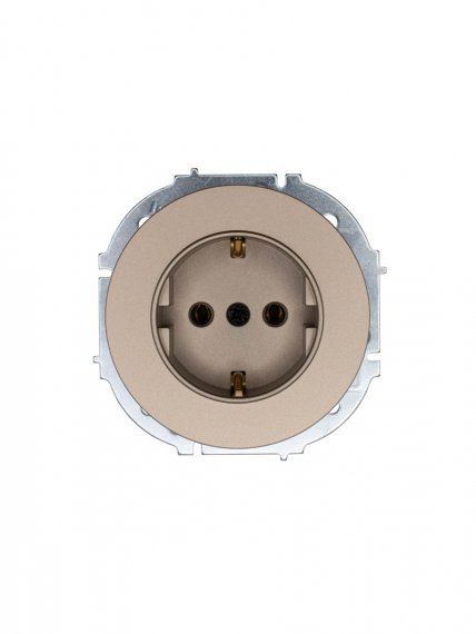 Фотография товара 'Lezard 743-3788-122B OSEN Розетка с/з ПБТ титан'