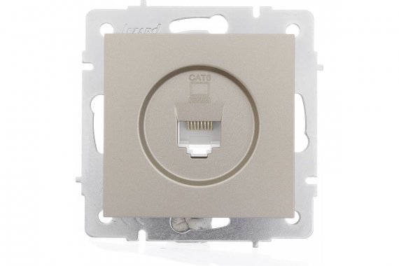 Фотография товара 'Lezard 742-3788-140 VESNA Розетка компьютерная титан 140'