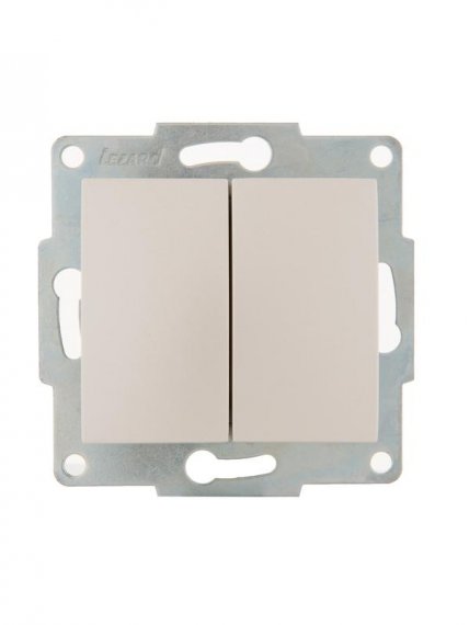 Фотография товара 'Lezard KARINA Выключатель двойной, 707-3088-101'