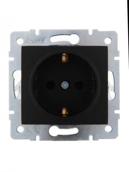 Фотография товара 'Lezard KARINA Розетка с заземлением керамика, 707-4288-122'