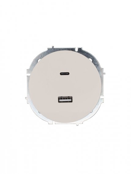 Фотография товара 'Lezard 743-9088-192TC OSEN Розетка TC+ USB разъем слоновая кость'