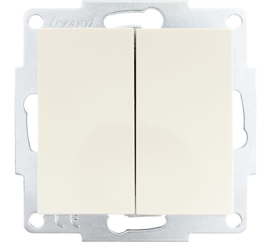 Фотография товара 'Lezard VESNA Выключатель двойной, 742-0388-101'