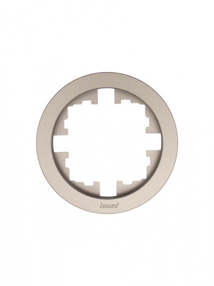 Фотография товара 'Lezard 744-3700-146 OSEN Рамка 1-ая б/вст титан круглая'