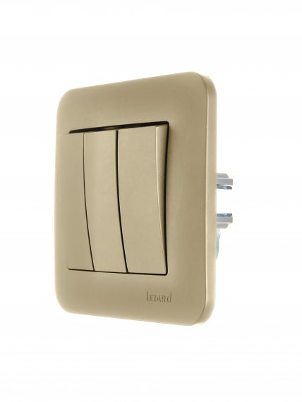 Фотография товара 'Lezard 7081-3636-109 ASTI Выключатель тройной'