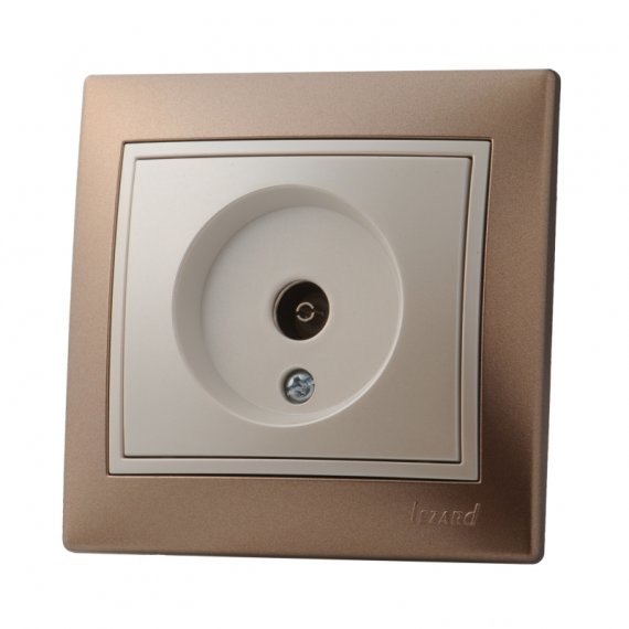 Фотография товара 'Lezard 701-3130-129 MIRA Розетка ТВ прох-ая керамика'