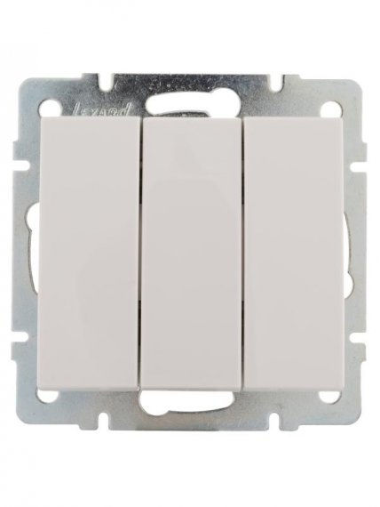 Фотография товара 'Lezard RAIN Выключатель тройной, 703-0288-109'