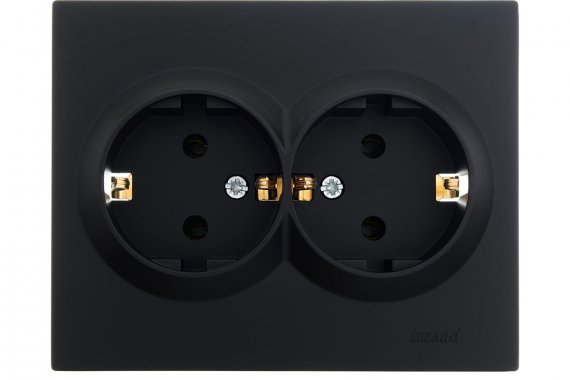 Фотография товара 'Lezard 742-4200-127 VESNA Розетка двойная с/з керамика'