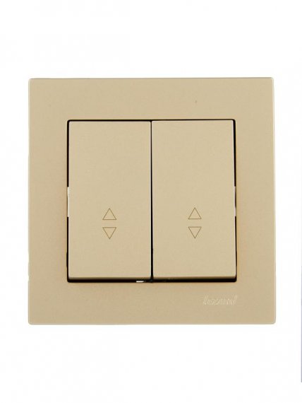 Фотография товара 'Lezard 742-3688-106 VESNA Выключатель проходной двойной'