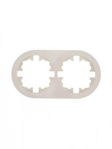 Фотография товара 'Lezard 744-9000-147 OSEN Рамка 2-ая б/вст слоновая кость круглая'