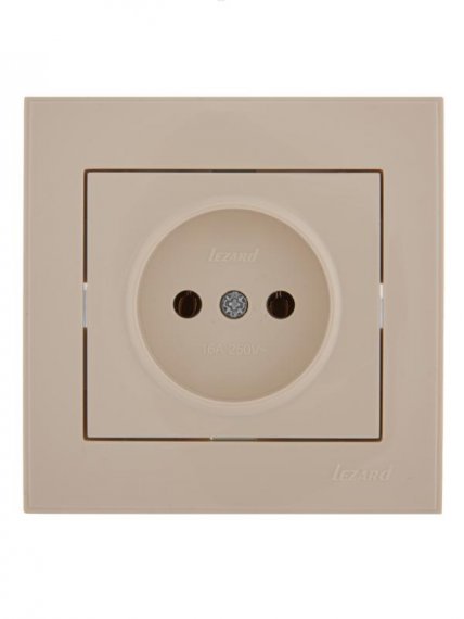 Фотография товара 'Lezard RAIN Розетка без заземления керамика, 703-0303-121'