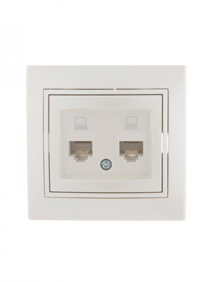 Фотография товара 'Lezard MIRA Розетка компьютерная двойная, 701-3030-141'