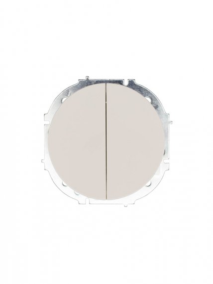 Фотография товара 'Lezard 743-9088-101 OSEN Выключатель двойной слоновая кость'