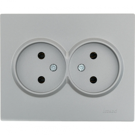 Фотография товара 'Lezard 704-7400-128BQC ZIMA Розетка 2-ая б/з ПБТ'