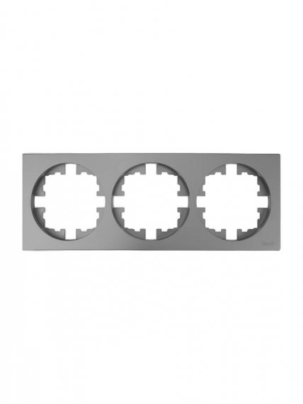 Фотография товара 'Lezard 743-7400-148 OSEN Рамка 3-ая б/вст серый матовый'