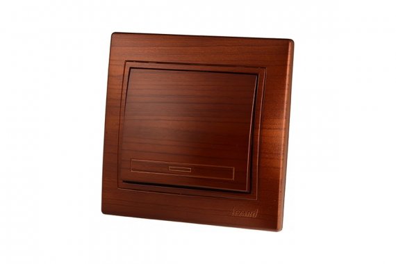 Фотография товара 'Lezard 701-0505-100 MIRA Выключатель махагон'