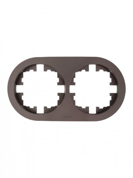 Фотография товара 'Lezard 744-7300-147 OSEN Рамка 2-ая б/вст шоколад круглая'