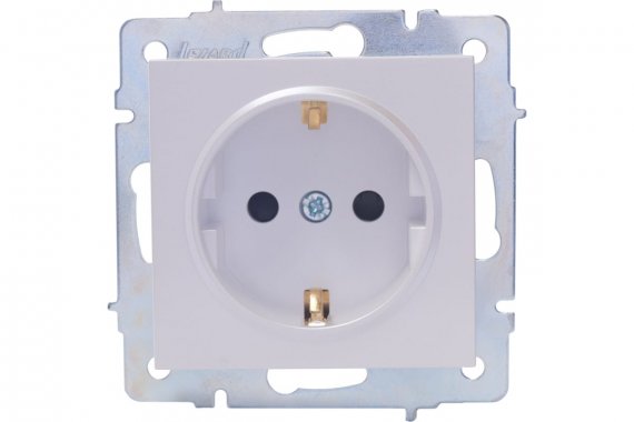 Фотография товара 'Lezard 742-3088-124 VESNA Розетка с защитой от детей керамика'