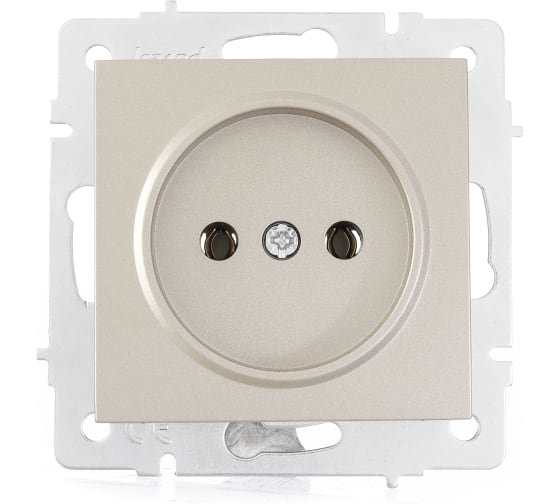 Фотография товара 'Lezard VESNA Розетка без заземления ПБТ, 742-3788-121B'