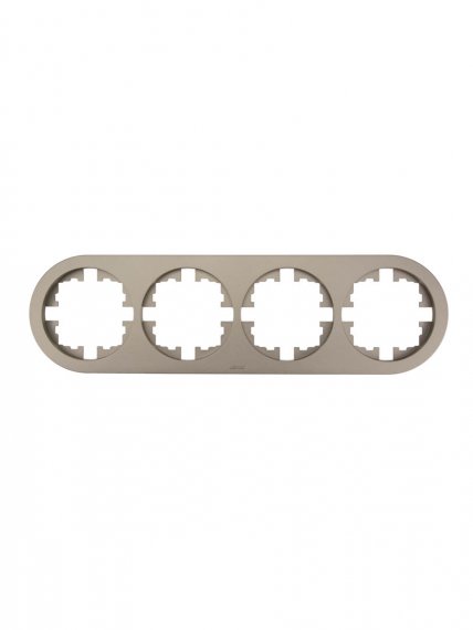 Фотография товара 'Lezard 744-3700-149 OSEN Рамка 4-ая б/вст титан круглая'