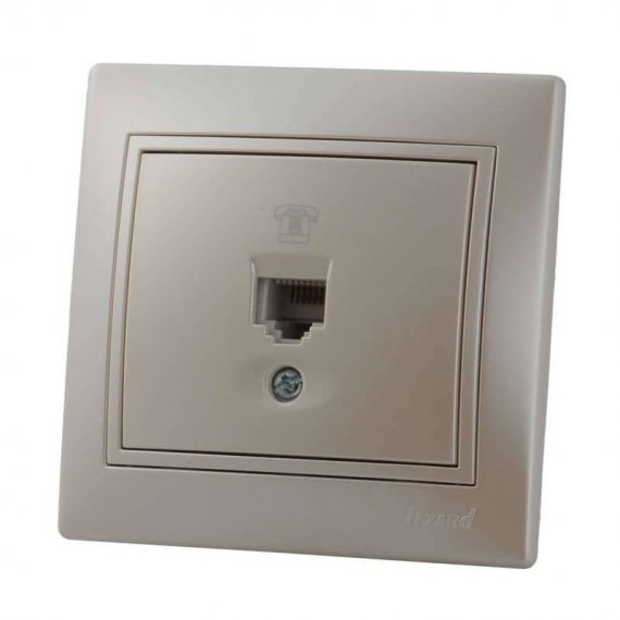 Фотография товара 'Lezard MIRA Розетка телефонная евро, 701-3030-137'