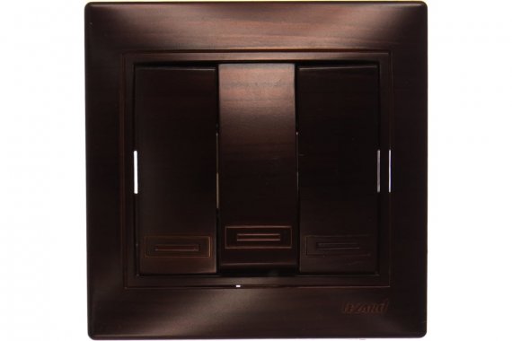 Фотография товара 'Lezard 701-0404-109 MIRA Выключатель тройной маун'