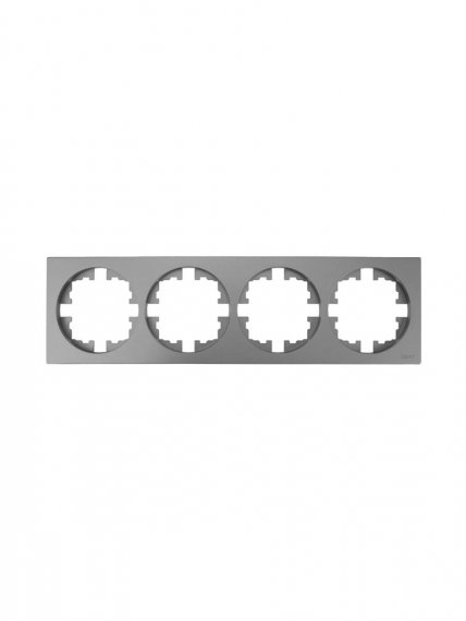 Фотография товара 'Lezard 743-7400-149 OSEN Рамка 4-ая б/вст серый матовый'