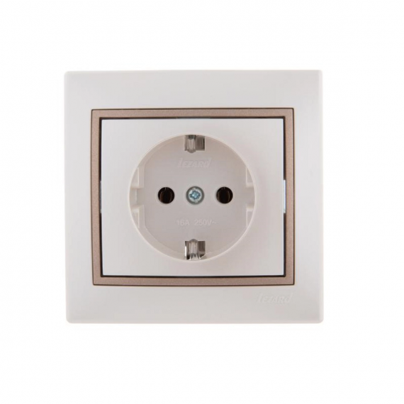 Фотография товара 'Lezard 701-3031-122 MIRA Розетка с/з керамика'