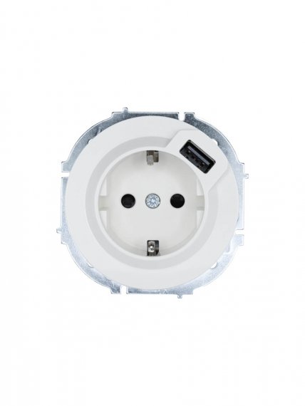 Фотография товара 'Lezard 743-0288-181 OSEN Розетка с/з + USB разъем белая'