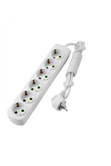 Фотография товара 'Lezard LETITIA Удлинитель с заземлением 6 входа 2 метра, 721-0602-601'