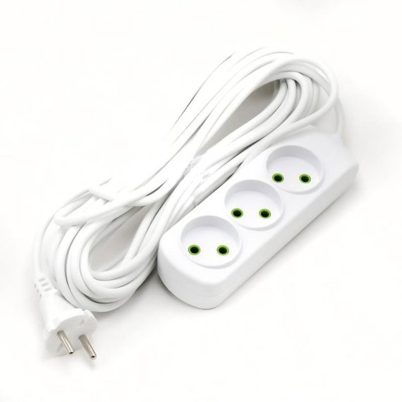 Фотография товара 'Lezard LETITIA Удлинитель без заземления 3 входа 10 метров, 721-0310-303'