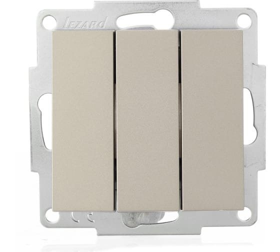 Фотография товара 'Lezard VESNA Выключатель тройной, 742-3788-109'