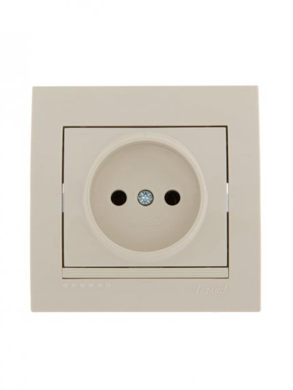 Фотография товара 'Lezard DERIY Розетка без заземления керамика, 702-0303-121'