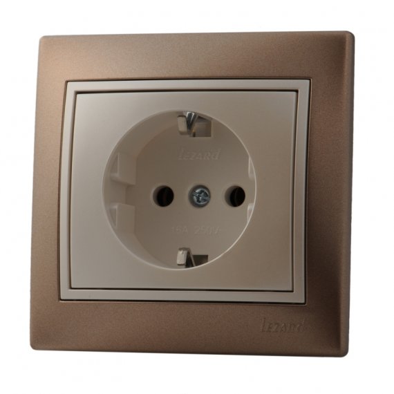 Фотография товара 'Lezard 701-3130-122 MIRA Розетка с/з керамика'