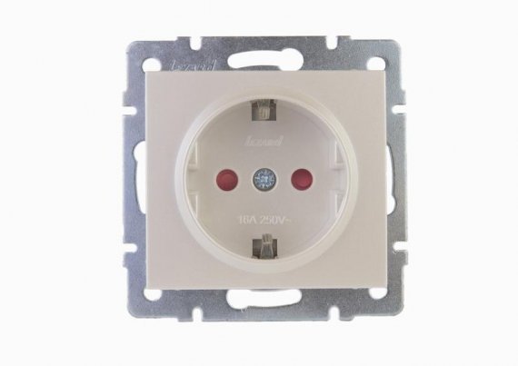 Фотография товара 'Lezard RAIN Розетка с защитой от детей керамика, 703-3088-124'
