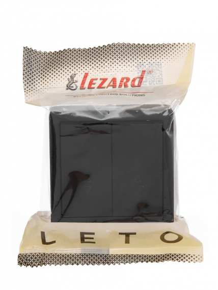 Фотография товара 'Lezard 752-4200-106 LETO Выключатель проходной двойной'