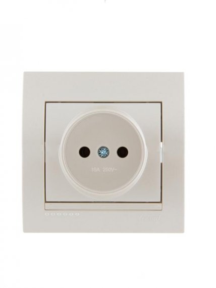 Фотография товара 'Lezard DERIY Розетка без заземления керамика , 702-3030-121'