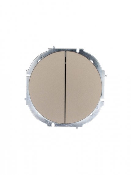 Фотография товара 'Lezard 743-3788-101 OSEN Выключатель двойной титан'