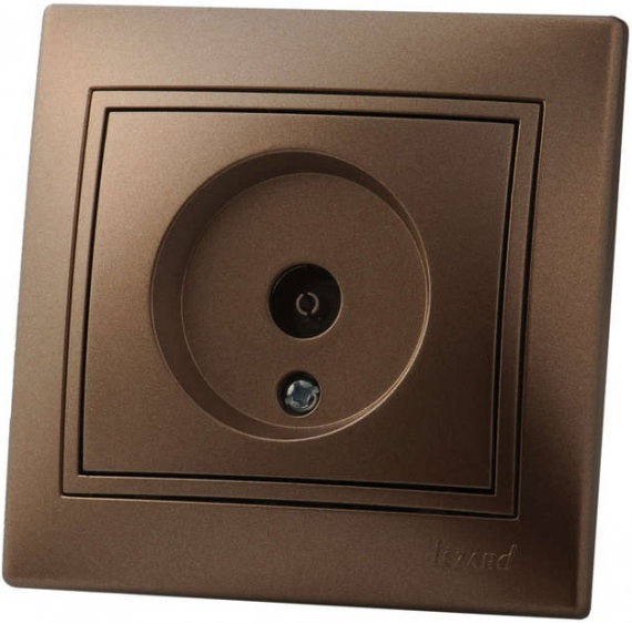 Фотография товара 'Lezard 704-7388-129 ZIMA Розетка ТВ проходная'