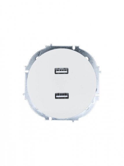 Фотография товара 'Lezard 743-0288-192 OSEN Розетка 2-ая USB разъем белая'