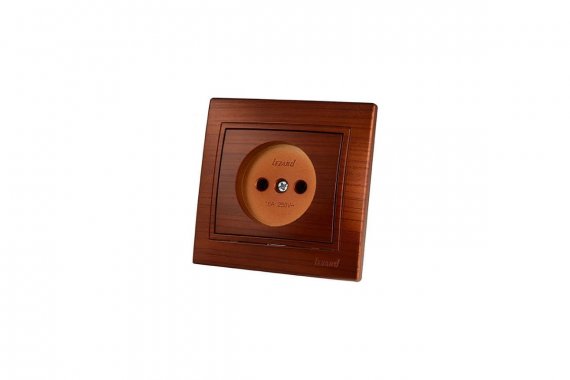 Фотография товара 'Lezard 701-0505-121 MIRA Розетка б/з керамика махагон'
