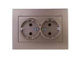 Фотография товара 'Lezard RAIN Розетка 2-я с заземлением керамика, 703-3131-127'