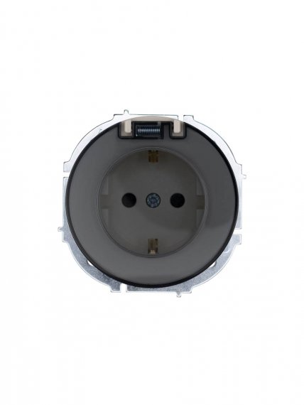 Фотография товара 'Lezard 743-9088-123BIPCH OSEN Розетка с/з с крышкой ПБТ слоновая кость IP44'