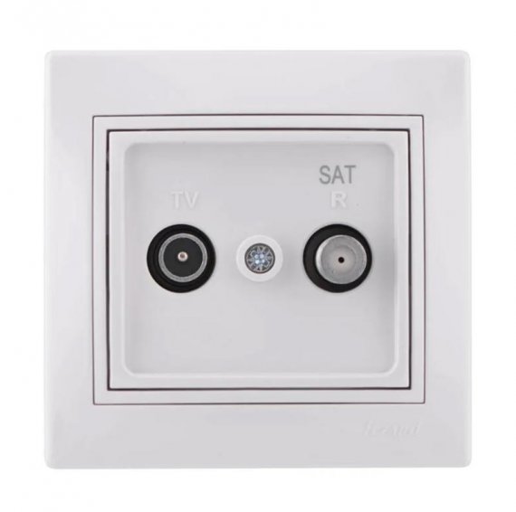 Фотография товара 'Lezard MIRA Розетка спутниковая + ТВ оконечная (SAT - TV), 701-0202-161'